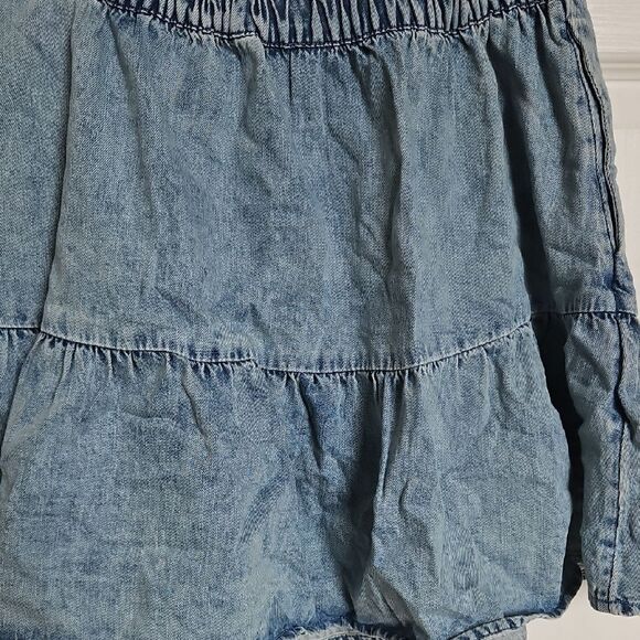 American Eagle Outfitters Blue Tiered Bubble Skirt - Picture 5 of 16